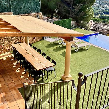 Casa Mas Ambros Con Piscina Desbordante Calonge (Catalonia) Exterior foto